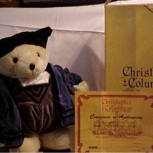 Vintage Christopher Columbear 500th Anniversary Plush – Ganz 1991 – 17”